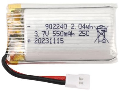 3,7 V 550mAh Batterie au Lithium 902240 Batterie d'UAV Professionnelle Portable avec Batterie de Drone Haute capacité XH2.54 Plug pour Les UAV et Les Jouets RC Batterie Lipo