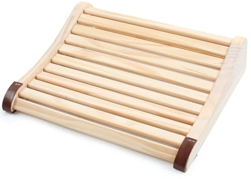 Gemsaya Appuie-tête en bois pour sauna - Ergonomique - 37 x 33 x 10 cm