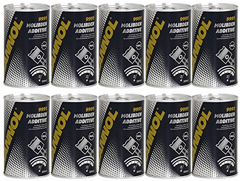 MANNOL 10 x 300ml 9991 Molibden Additiv/Motor- Schutz- Beschichtung Motoröl- Additiv -Zusatz