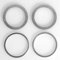 4 Sück Distanzringe 25,4 mm / 22,2 mm / 20 mm Reduzierringe für Kreissägeblatt