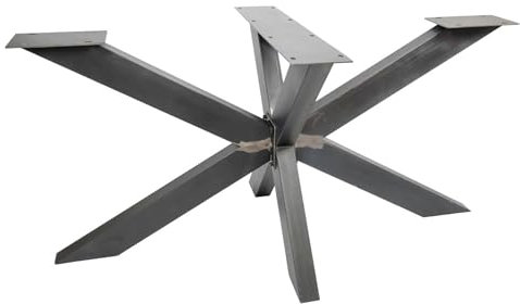 Natural Goods Berlin 1x Tisch-Gestell Spider | Schwerlast Tisch-Beine Industrial aus Metall | Einfache Montage | Tisch-Kufen für DIY-Projekte wie Schreibtisch & Esstisch | Tisch-Füße 71x78x150 cm