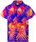 King Kameha Funky-Hawaii-Hemd, Herren, Kurzarm, Pineapple, Dunkel-Blau, S