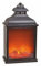 Spetebo Kaminlaterne 45x25 cm mit tanzenden LED Flammen - Kaminfeuer LED Flammeneffekt LED Kamin Feuer Laterne