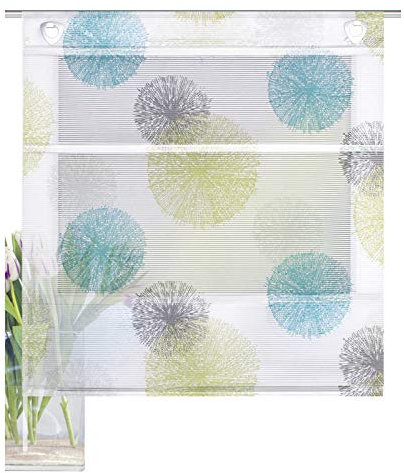 Home fashion MAGNETROLLO BAMBUSOPTIK Rawlins, BLAU GRÜN, 130 X 100 cm