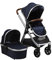 BABABING Raffi Pushchair 3-in-1 Travel System, Baby Pushchair Buggy with Infant Car Seat Adapter & Rain Cover, Adjustable Stroller for Newborn - Navy Blue