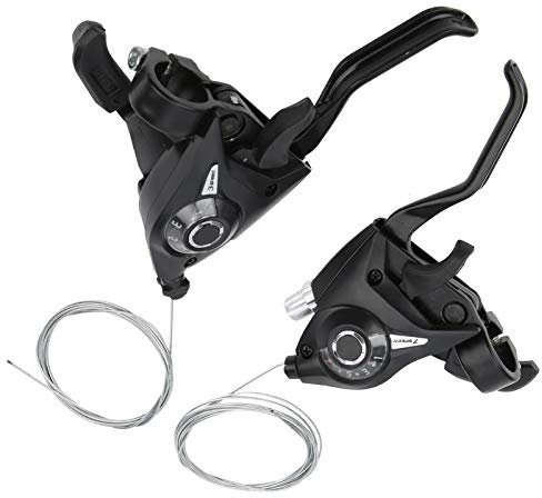 Alvinlite Leviers de Frein de vélo Manette de Vitesse Manette de Vitesse Levier de Frein combiné manettes de Vitesse de vélo Ensemble pour vélos de Montagne vélos pliants vélos de Route