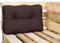 Royal Schneider Rückenkissen Palettenkissen Set Palettensofa Palettenpolster - 1x Rückenkissen (60x40cm), Farbe - Braun