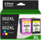CMYBabee 302 Druckerpatronen XL Wiederaufbereitete für HP 302 Druckerpatronen Multipack Ersatz für Envy 4525 4520 4524 4525 Officejet 3830 3831 3833 5220 5230 DeskJet 3630 3636 3638 (Schwarz, Farbe)