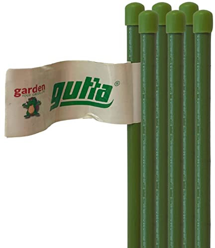 Gutta Bambooplast - Supporto per piante, Sostegno per piante, Canna da giardino Ø 11mm, Canne di bambu, Rivestimento PVC, Bastoni orto (5, 120)