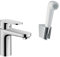 Hansgrohe Vernis Blend - Miscelatore per lavabo con doccetta separata, cromato, ecologico, moderno, bombato, rotondo, cartuccia in ceramica