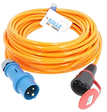 CEE Adapterleitung Kalle Blue Extreme Signal CEE auf SCHUKO 3G 2,5mm² 20 Meter