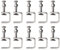 10Pcs Stainless Steel C Clamps Tiger Clamp Woodworking Clamp Heavy Duty C-Clamp Woodworking Welding U Clamps Wood Clamps with Stable Wide Jaw Openings (30mm-10Pcs)