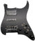 HSH vorverdrahtetes Strat Pickguard Set Kupferschaft Topf Schwarz Alnico, 5 Pickups 3-lagig Pickguard Fit für Fender Stratocaster