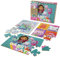 Spin Master Games Gabby’s Dollhouse, 3 Wood Puzzles 24-Piece Jigsaw Puzzles with Wooden Storage Box Kids’ Puzzles, for Kids Aged 3 and up
