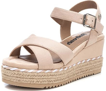 REFRESH - Sandalen Damen Beige - Bequeme und vielseitige Schuhe - Casual Mode - Modell 17058704 (Größe 39)
