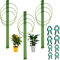 Pflanzenstützkäfige Tomatenkäfige für Garten 3 Stück Pfingstrosenunterstützung Garten Pflanzstäbe mit 8 Gartenklammern Verstellbare Pflanzen-Stützring für Tomaten Kletterpflanzen, 45 cm