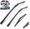 3 Teile/satz Scheibenwischer Flachwischerblätter Vorne Hinten Set for Fiat Grande Punto 2005-2011 Scheibenwischer for Punto Evo 2009-2013