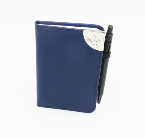 Sixstore 2025 Wochenansicht, A7 Mini-Taschenkalender, weiches Ledergefühl, 11 x 7 cm großes Tagebuch mit Stift (blau)