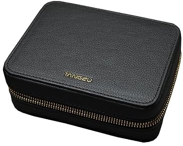 Linsoul TANGZU Ledertasche für Kopfhörer, wasserfeste, tragbare Tragetasche für Kopfhörer, staubdichte Aufbewahrungstasche für IEMs, Audiozubehör, Ohrstöpsel und Kabel