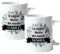 Colorfamily Coppia Tazze Personalizzati Set da 2 Tazze personalizzati con nome Nonna Nonno migliore al mondo - tazza in ceramica 11 oz
