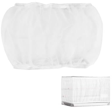 MAXQUU 1 Stück Vogelkäfig, Vogelkäfig-Schutzgitter, Myna-Käfignetz, staubdicht und Moskito-Abdeckung, Netzabdeckung, elastisch, geeignet für mehrere Käfiggrößen.