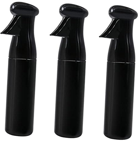 FRCOLOR 3 botellas pulverizadoras para artículos de oficina, niebla continua, botella de niebla fina, dispensador de jabón, botella de agua con prensa manual, botella de cristal con gran capacidad,