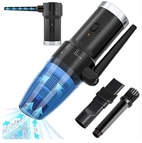 Plumero de aire eléctrico, lata de aire comprimido para computadoras, polvo de limpieza de teclado de computadora portátil, pelos, PC, propósito de impresora, limpiador de pantalla (color: plumero d