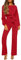 RMBLYfeiye Overall Damen Sommer Jumpsuit Langarm Elegant Festlich Boot-Ausschnitt Einfarbiges Hosenanzug Straight Leg Mit Gürtel Arbeitslatzhose
