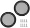 sourcing map 2pcs 6.5 Grill Mesh Decorative Circle Woofer Guard Protector Cover Parts Black