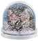 Genérico Bola de Nieve Personalizada con Foto y Texto a Dos Caras Marco de Fotos Original Adorno Decoración (Copos de Nieve)
