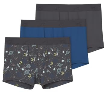 NAME IT Jungen Nkmboxer 3P Iron Space Noos (3er Pack)