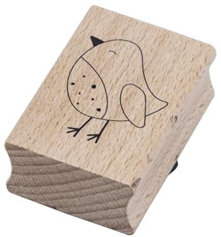 Artoz Stempel – Holzstempel – „Vogel“ – 50 x 35 mm – Motivstempel zum Kartenbasteln für Einladungen, Geburtstag, Grüße…