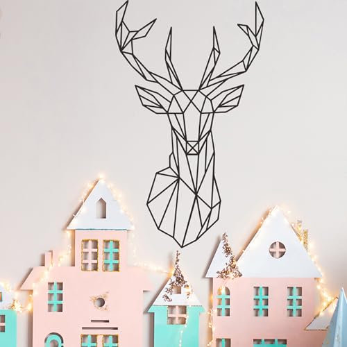 astylishome Kids Wall Stickers PVC Wallpaper Border Decal Sticker Walls Paper Self Stick for Kitchen Bedroom Decoration Modern Geometric Black and White 1009