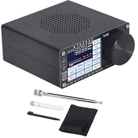 ATS25X2 Vollbänder Tragbarer DSP-Kurzwellen Empfänger aus Aluminiumlegierung mit Großer Lautsprecher Schöner Sound und Scanning
