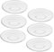 Ciieeo 6Pièces Lot de Soucoupes Transparent Décoratifs pour Thé et Restaurants et Décoration de Table