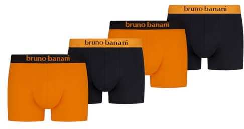 bruno banani - Flowing - Retro Short/Pant - 4er Pack (XXL Orange/schwarz)