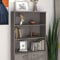 Juroupi Highboard-Oberteil HAMAR Hellgrau 85x35x100 cm Massivholz Sideboard Wohnzimmer MöBel SchräNke Highboard Wohnzimmer