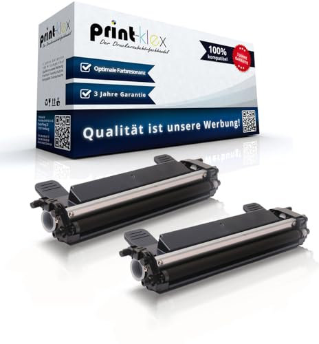 2X Print-Klex Tonerkartuschen kompatibel für Kyocera ECOSYS PA 2001 ECOSYS PA 2001 w TK1248 PA2001 PA2001W 1T02Y80NL0 TK-1248 TK1248 Black Schwarz - Office Plus Serie