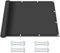 Voiles Ombrages Rectangulaire 0.8 x 3 m Anti UV Contre Le Vent Parasols & Voiles d'ombrage Cordes de Fixation Incluses pour Jardin Terrasse Camping Fête, Gris Foncé