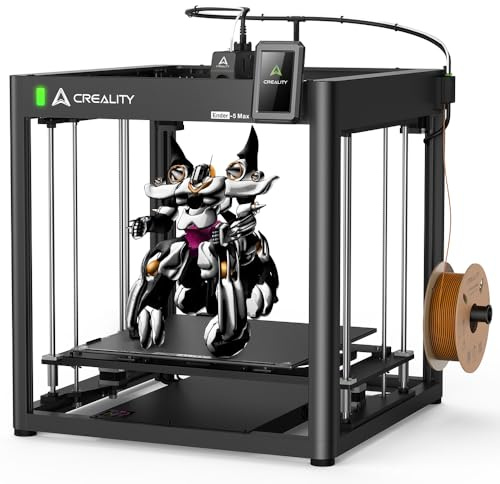 Creality Ender 5 Max 3D-Drucker, maximale Druckgeschwindigkeit 700 mm/s, großes Druckvolumen, automatische Nivellierung, 300 °C Hochtemperatur, präzise Linearführung, doppelte Z-Achse