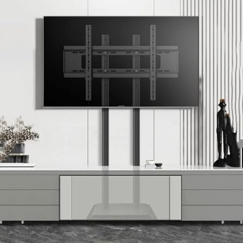 LCD TV Floor Stand - Lift TV Stand, Height Adjustable TV Mount Stand, for 50-90 Inch TVs Screen, Supporting Hole Spacing Within 900 * 600mm, Can Be Hidden in A Cabinet, Space Saving
