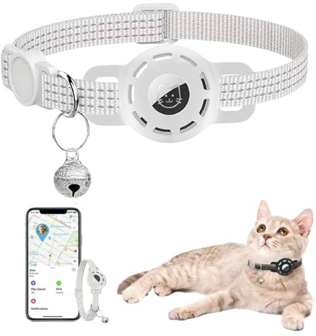 Wasserdichtes Katzenhalsband, GPS-Kätzchenhalsband für kleine Katzen, nur iOS, keine monatliche Gebühr, kein Sims erforderlich, fortschrittliche Tracking-Lösung, intelligenter