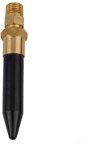 Régulateur de ballon à l'hélium - Valve de remplissage - Valve de gonflage à l'hélium - NPT 1/4-18, 10 CFM à 100 PSI, corps en laiton avec buse en caoutchouc, compatible avec ballons en latex