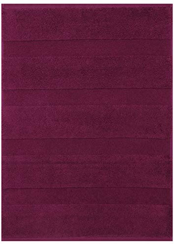 Betz Badvorleger Badematte Badteppich Duschvorleger Frottee Deluxe Größe 50x70 cm Qualität 680 g/m² 100% Baumwolle Farbe Pflaume