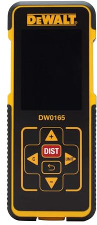 DEWALT Digital Electronic Bright LED Laser Distance Tape Measurer Device | 165-Feet ft For Maximum Coverage | Single-distance Measurement/ Continuous Measurement/ Area