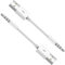 for iPod Shuffle Cable, 2-Pack 3.5mm Jack Plug to USB Charger + SYNC Data Replacement Cable Compatible for Apple iPod Shuffle 3rd 4th 5th Generation MP3/MP4 - White