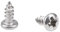 sourcing map Tornillos autorroscantes de 2.2x5mm Tornillo de cabeza plana Phillips Tornillos de acero inoxidable 316 Tornillos 50 piezas