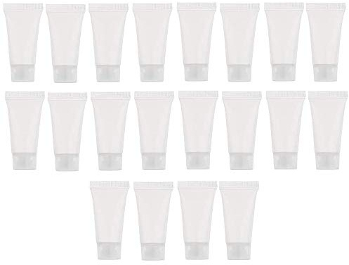 POFET 20 botellas vacías de loción de viaje de 5 ml