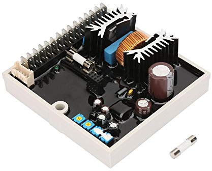 DSR AVR 5A DC Regulador de voltaje automático Control totalmente digital de abeto para generador meccalte A6762 40-270VAC con fusible y manual de usuario