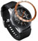 Yikamosi Rostfreier Stahl Lünetten Ring Kompatibel mit Samsung Galaxy Watch 46MM,Bezel Ring Adhesive Cover Anti-Kratz- und Kollisionsschutz für Galaxy Watch Accessory,Roségold-F